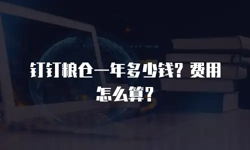 钉钉粮仓一年多少钱？费用怎么算？