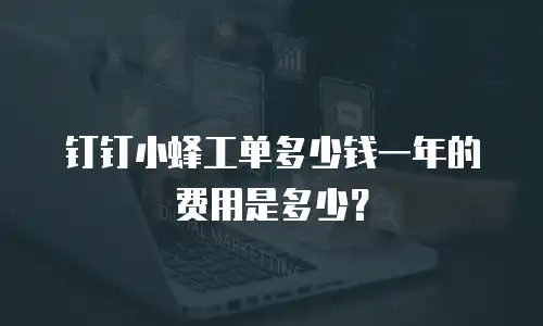 钉钉小蜂工单多少钱一年的费用是多少？
