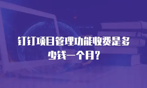 钉钉项目管理功能收费是多少钱一个月？