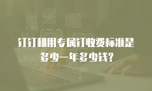 钉钉租用专属钉收费标准是多少一年多少钱？