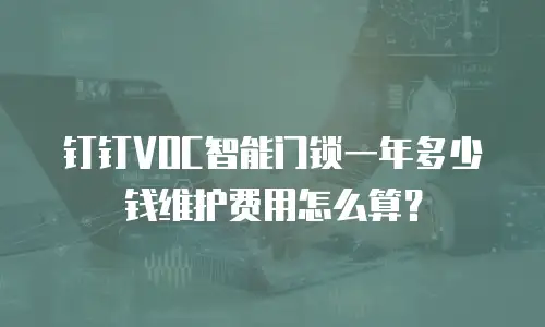 钉钉VOC智能门锁一年多少钱维护费用怎么算？