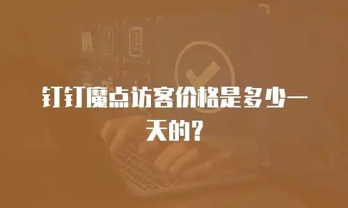 钉钉魔点访客价格是多少一天的？
