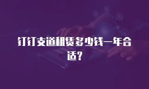 钉钉支道租赁多少钱一年合适？