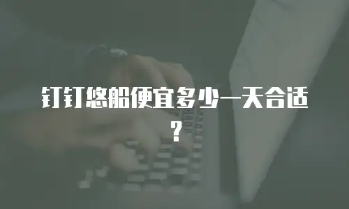 钉钉悠船便宜多少一天合适？