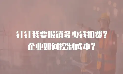 钉钉我要报销多少钱扣费？企业如何控制成本？