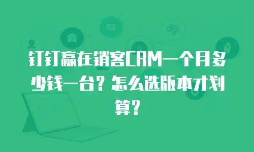 钉钉赢在销客CRM一个月多少钱一台？怎么选版本才划算？