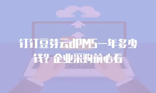 钉钉豆芽云dPMS一年多少钱？企业采购前必看