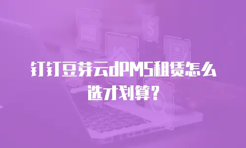 钉钉豆芽云dPMS租赁怎么选才划算？