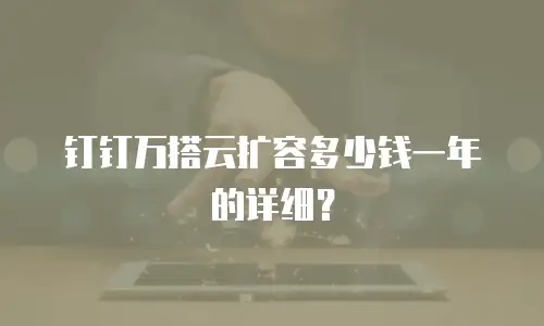钉钉万搭云扩容多少钱一年的详细？