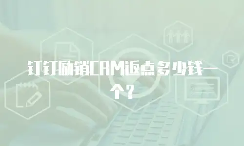 钉钉励销CRM返点多少钱一个？