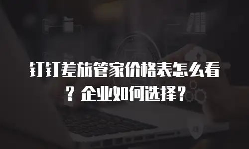钉钉差旅管家价格表怎么看？企业如何选择？
