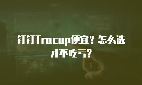 钉钉Tracup便宜？怎么选才不吃亏？
