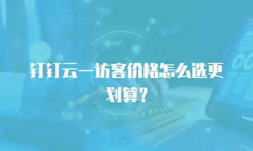钉钉云一访客价格怎么选更划算？