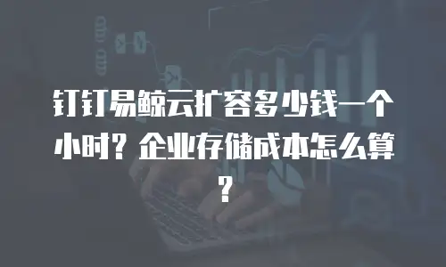 钉钉易鲸云扩容多少钱一个小时？企业存储成本怎么算？