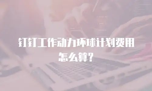 钉钉工作动力环球计划费用怎么算？