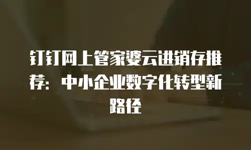 钉钉网上管家婆云进销存推荐：中小企业数字化转型新路径