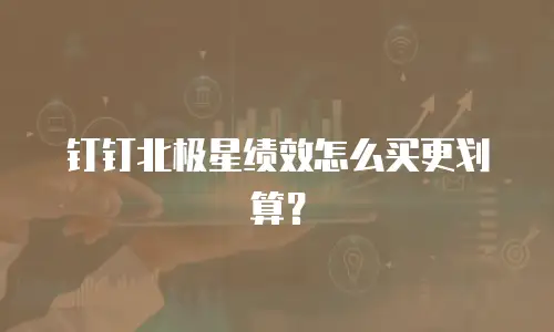 钉钉北极星绩效怎么买更划算？