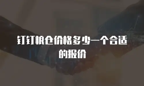 钉钉粮仓价格多少一个合适的报价