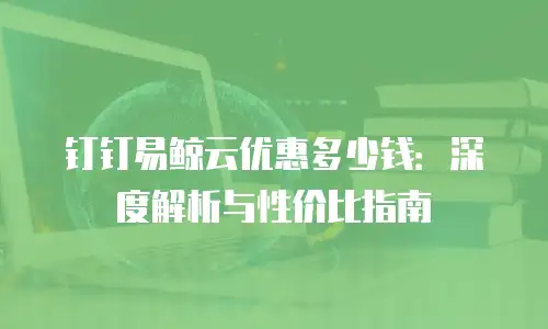 钉钉易鲸云优惠多少钱：深度解析与性价比指南