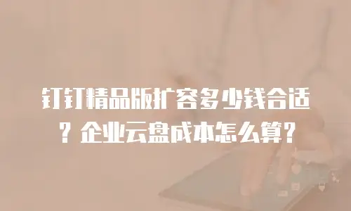 钉钉精品版扩容多少钱合适？企业云盘成本怎么算？