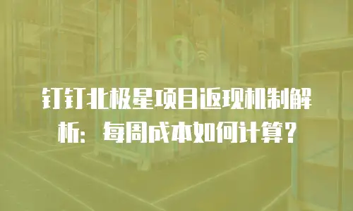 钉钉北极星项目返现机制解析：每周成本如何计算？