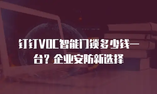钉钉VOC智能门锁多少钱一台？企业安防新选择