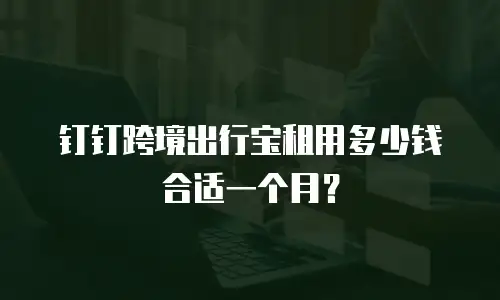 钉钉跨境出行宝租用多少钱合适一个月？