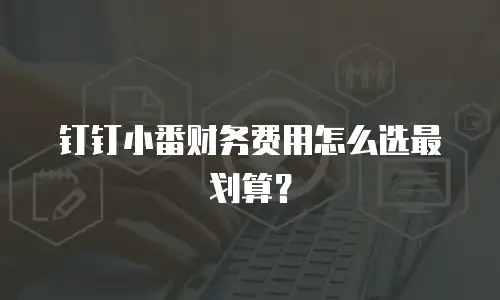 钉钉小番财务费用怎么选最划算？