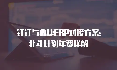 钉钉与鼎捷ERP对接方案：北斗计划年费详解