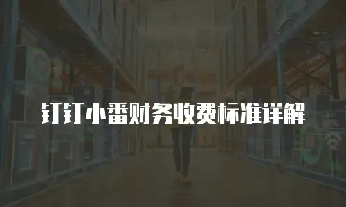 钉钉小番财务收费标准详解