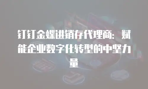 钉钉金蝶进销存代理商：赋能企业数字化转型的中坚力量