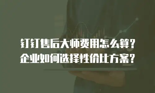钉钉售后大师费用怎么算？企业如何选择性价比方案？