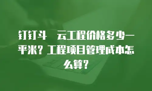 钉钉斗栱云工程价格多少一平米？工程项目管理成本怎么算？
