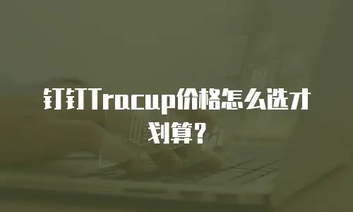 钉钉Tracup价格怎么选才划算？