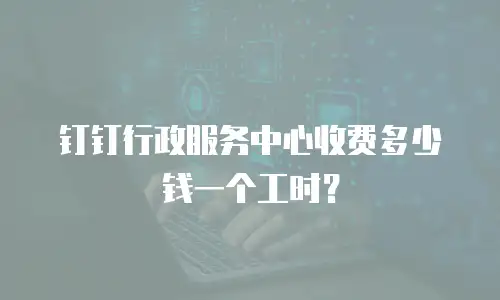 钉钉行政服务中心收费多少钱一个工时？