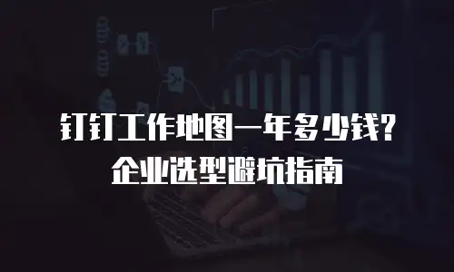 钉钉工作地图一年多少钱？企业选型避坑指南