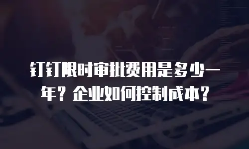 钉钉限时审批费用是多少一年？企业如何控制成本？