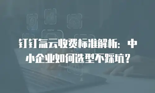钉钉氚云收费标准解析：中小企业如何选型不踩坑？