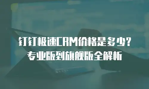 钉钉极速CRM价格是多少？专业版到旗舰版全解析