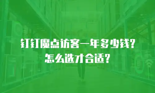 钉钉魔点访客一年多少钱？怎么选才合适？