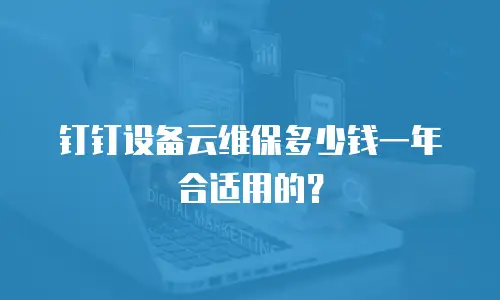 钉钉设备云维保多少钱一年合适用的？