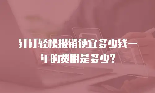 钉钉轻松报销便宜多少钱一年的费用是多少？