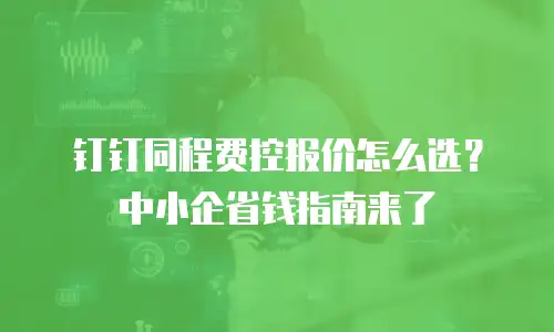 钉钉同程费控报价怎么选？中小企省钱指南来了