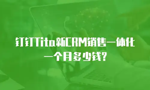 钉钉Tita新CRM销售一体化一个月多少钱？