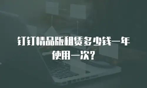 钉钉精品版租赁多少钱一年使用一次？