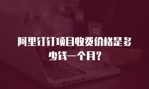 阿里钉钉项目收费价格是多少钱一个月？