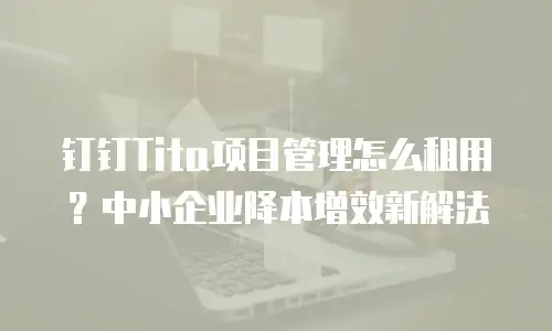钉钉Tita项目管理怎么租用？中小企业降本增效新解法