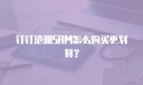 钉钉沧渊SRM怎么购买更划算？