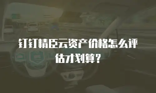 钉钉精臣云资产价格怎么评估才划算？