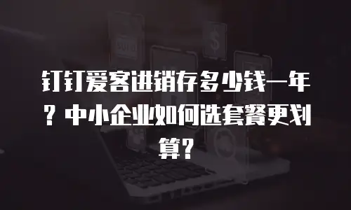 钉钉爱客进销存多少钱一年？中小企业如何选套餐更划算？